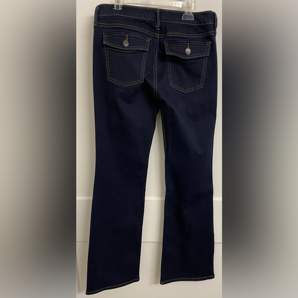 Banana Republic - BootCut-Rear Flap Pocket-Dark Denim -Mid Rise Jeans - Size 4 - Picture 2 of 4